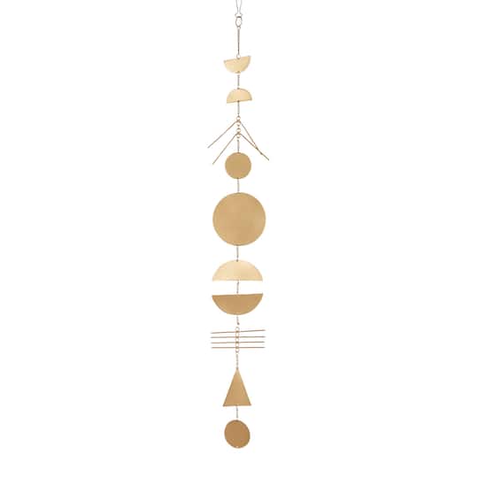The Novogratz 48" Gold Metal Eclectic Wind Chime, 2ct.